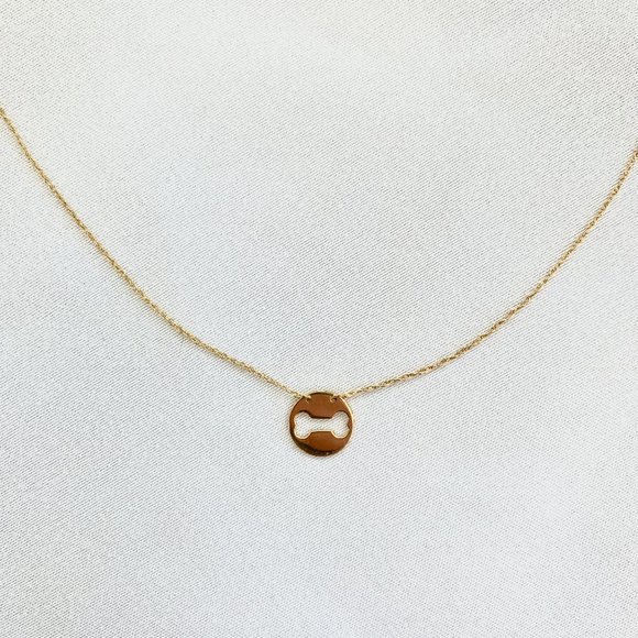 Other - Gavriel Dog Bone Charm Necklace in 14K Gold